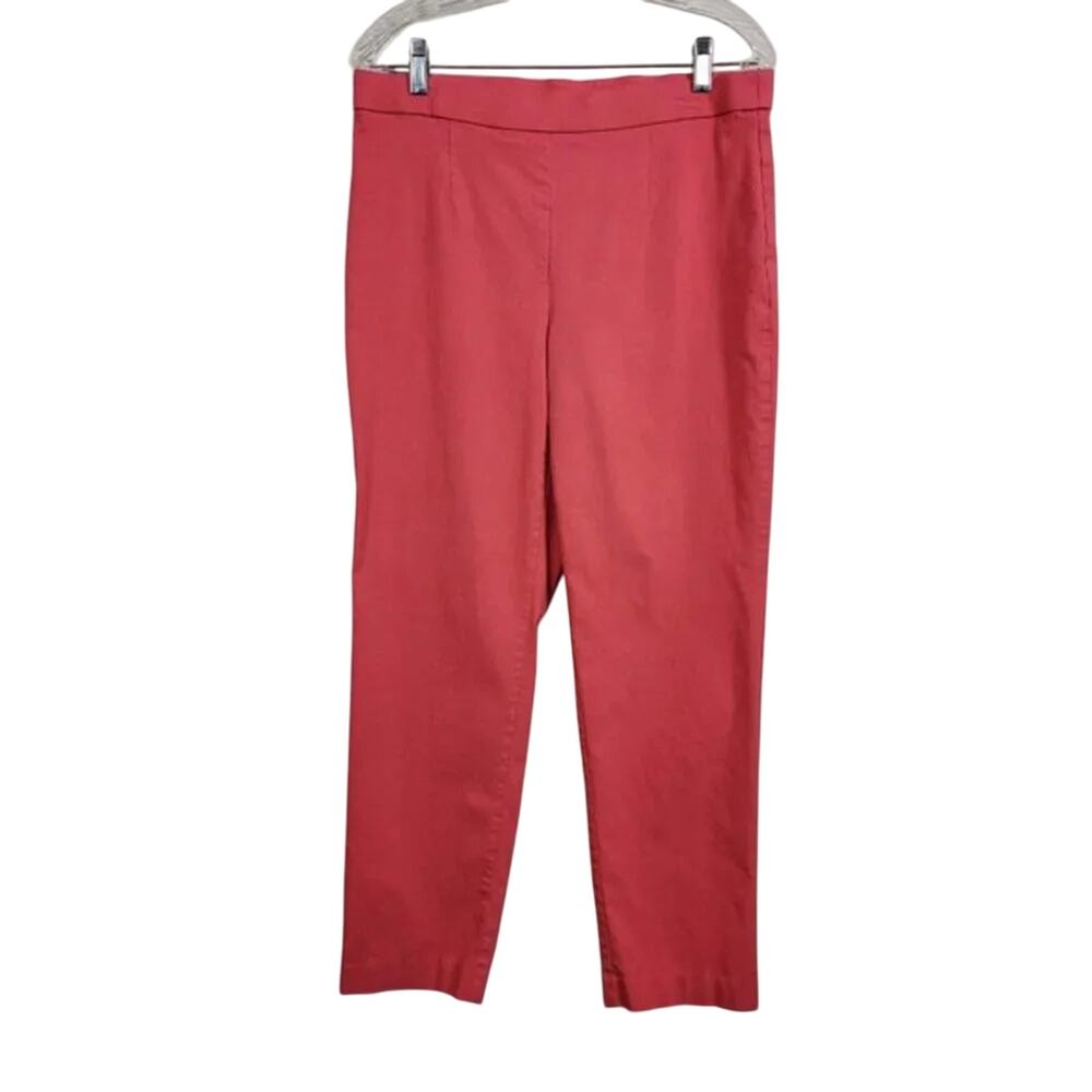 JM Collection Coral Pull On Pants Tummy Control Stretch Size L Women Classic